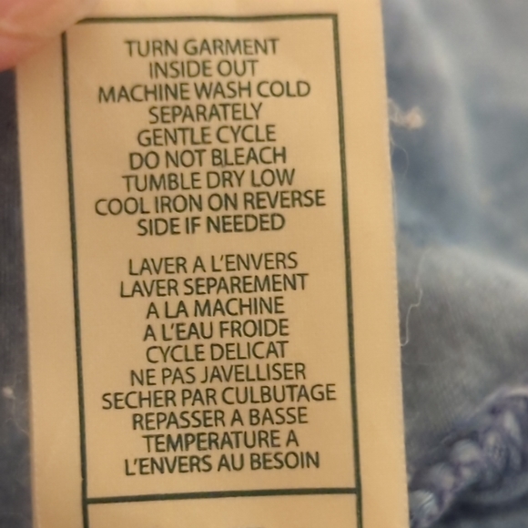 7 For All Mankind Girls Blue Short Sleeve Button-Down Shirt 3T Boho Cott… - Picture 8 of 9